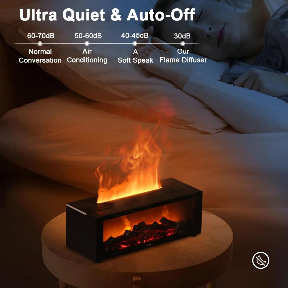 Aroma Humidifier Flame Essential Oil Diffuser